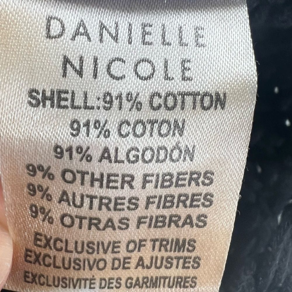 Danielle Nicole Macrame Handbag Black Fringe - image 8